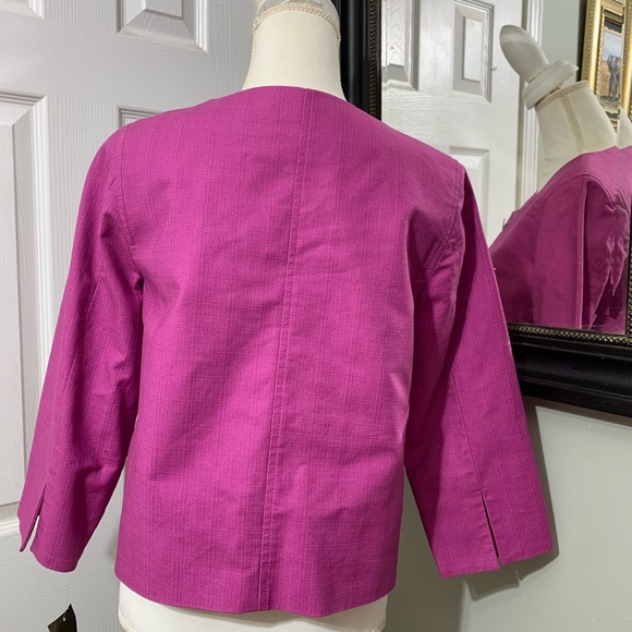 NWT Merona one button, fushia color, xs blazer. - Picture 5 of 11